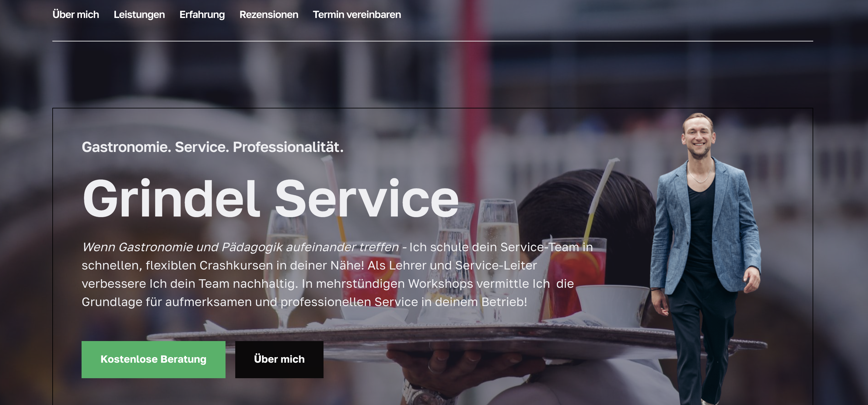 Website von Enno Grindel – Personal & Service Trainer